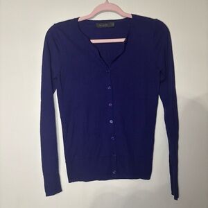 The Limited Purple Cardigan Sweater